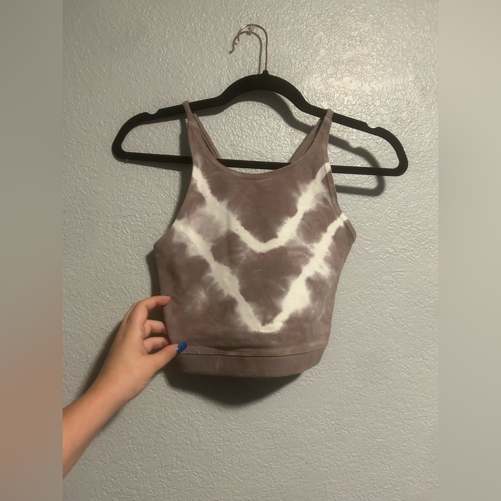 Electric & rose tie dye crop tank - Picture 2 of 5